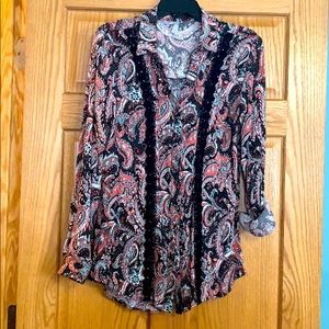 Vanity button down blouse